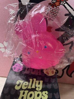 Jelly Hops Squishy Pink Bunny Stress Relief Fidget